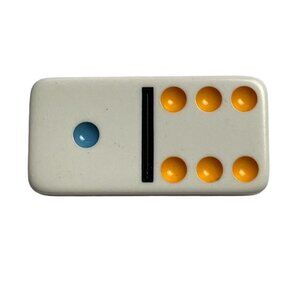 Double Nine Dominoes Replacement Tile 1 6 Color Dot Vintage 1998 mq